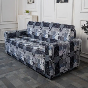 Snow Cubes Elastic Sofa Slipcover