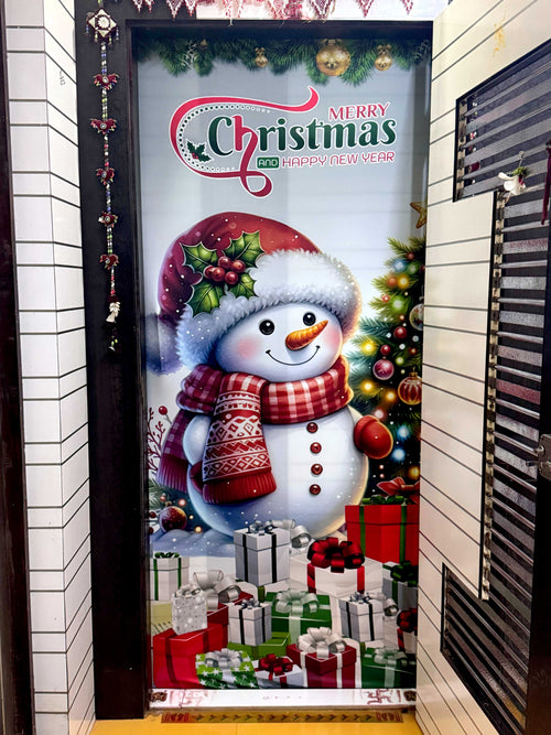 Snowman Christmas Door Covers