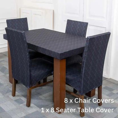 DivineTrendz Exclusive - Twilight Elastic Chair & Table Covers