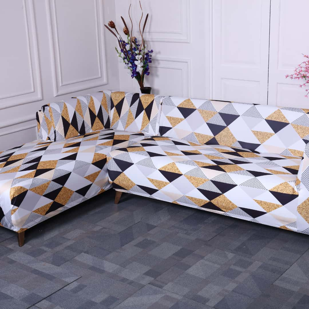 Yellow prism sofa covers